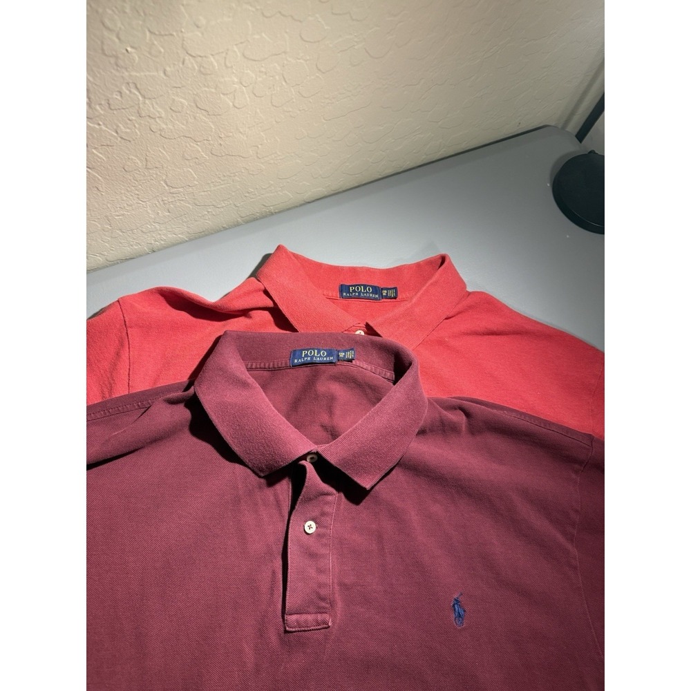 Ralph Lauren Men's Polo Shirt 3XB Lot of 2 Short Sleeve Preppy